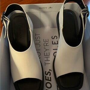 Aerosols white sandals brand new never worn